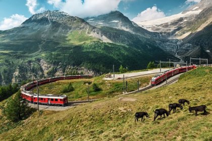 Suíça, de trem