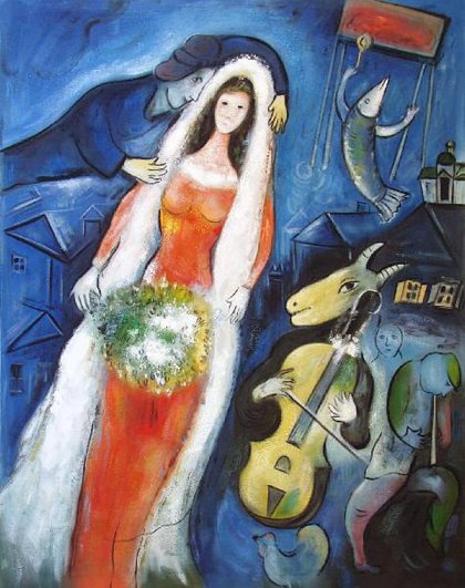 Noivos de Chagall